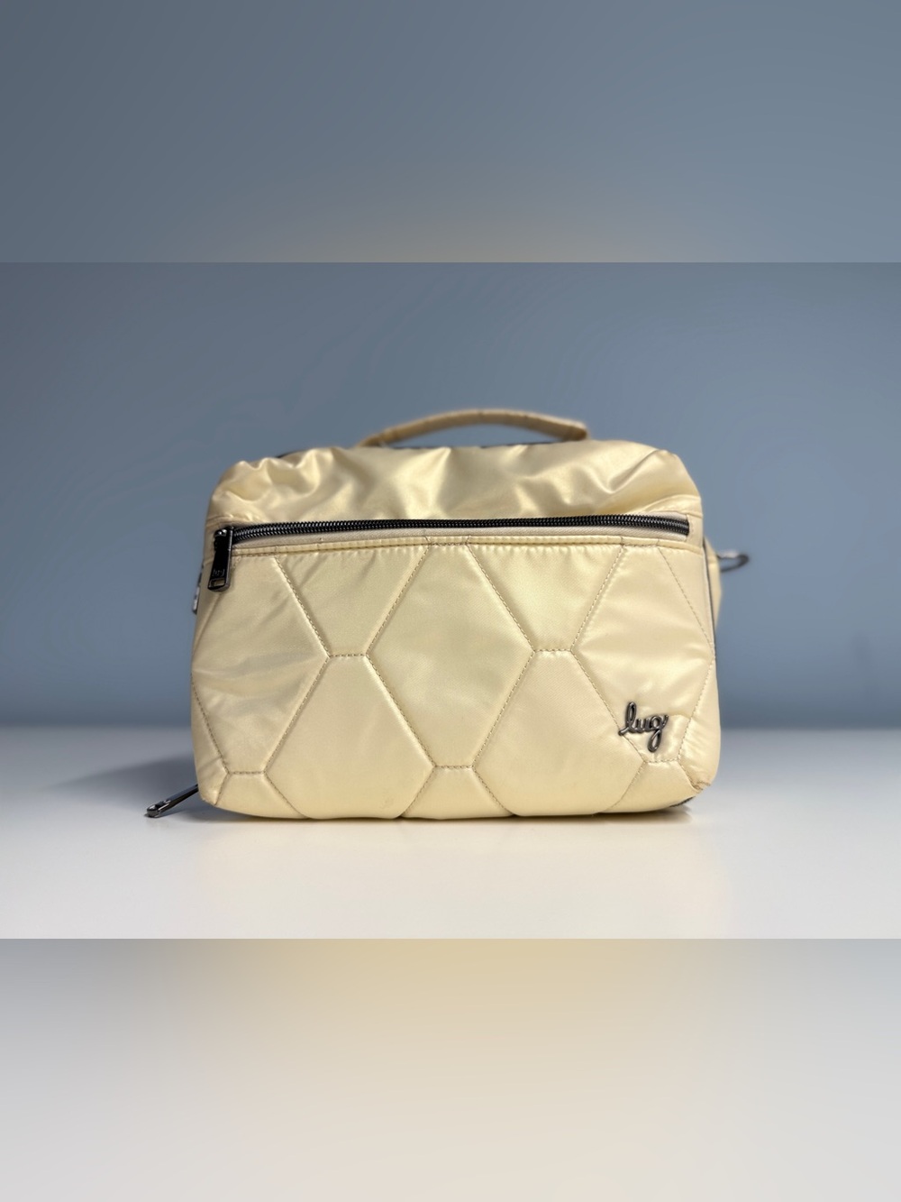 lug Quilted Crossbody bag in Cream